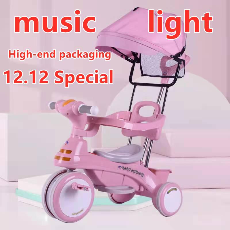ricycle For Kids Age 4 Handle， Kids Trikes For Boys 4 In 1 1-3-2-6 Years Old Baby Tricycle Children'S Trike - Image 4