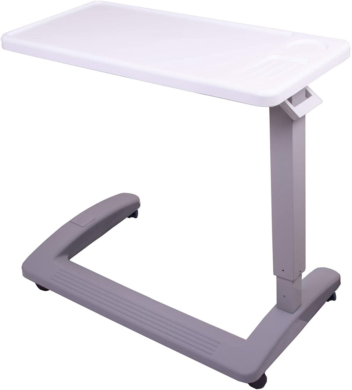 Medical Adjustable Overbed Bedside Table with Wheels (Hospital and Home Use)