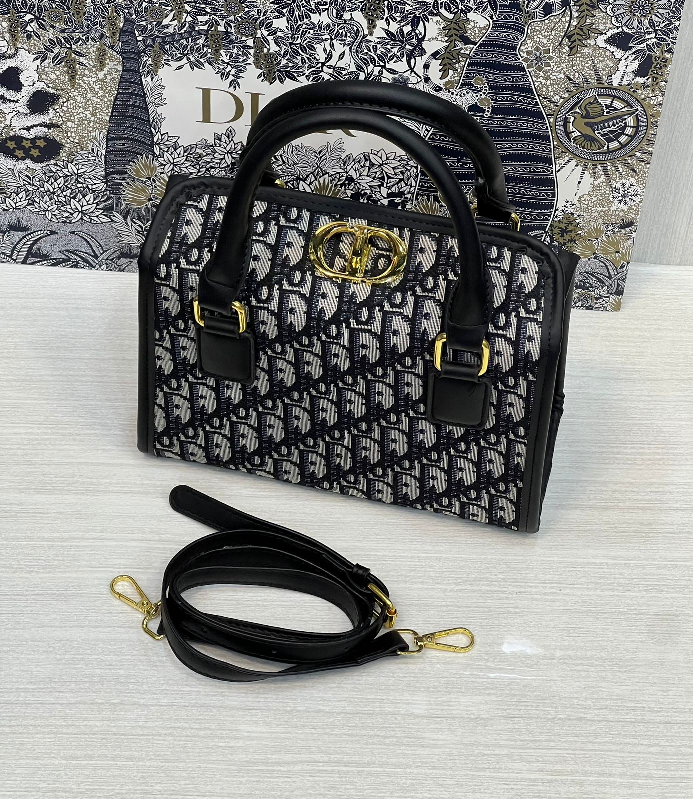 DiorGroove 20 Bag Blue Dior Oblique Jacquard - Women - Image 2