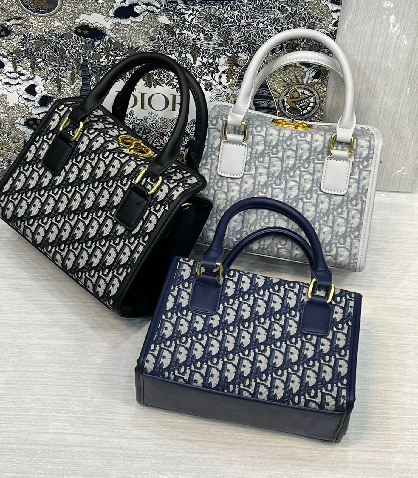 DiorGroove 20 Bag Blue Dior Oblique Jacquard - Women