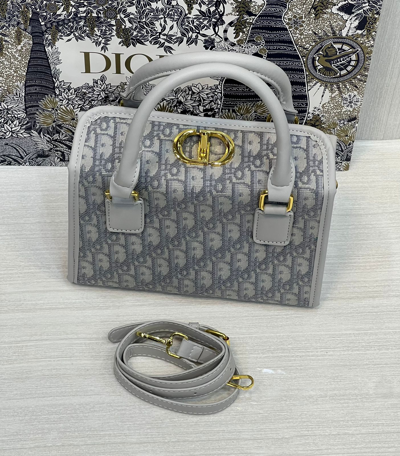 DiorGroove 20 Bag Blue Dior Oblique Jacquard - Women - Image 4
